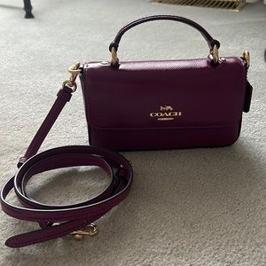 Coach dark magenta Crossbody purse